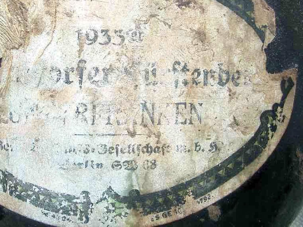 étiquette de bouteille réentrée1933